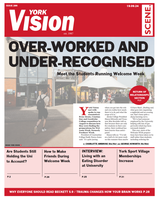 Cover of Vision issue 286. Headline is 'Over-worked and under-recognised'.