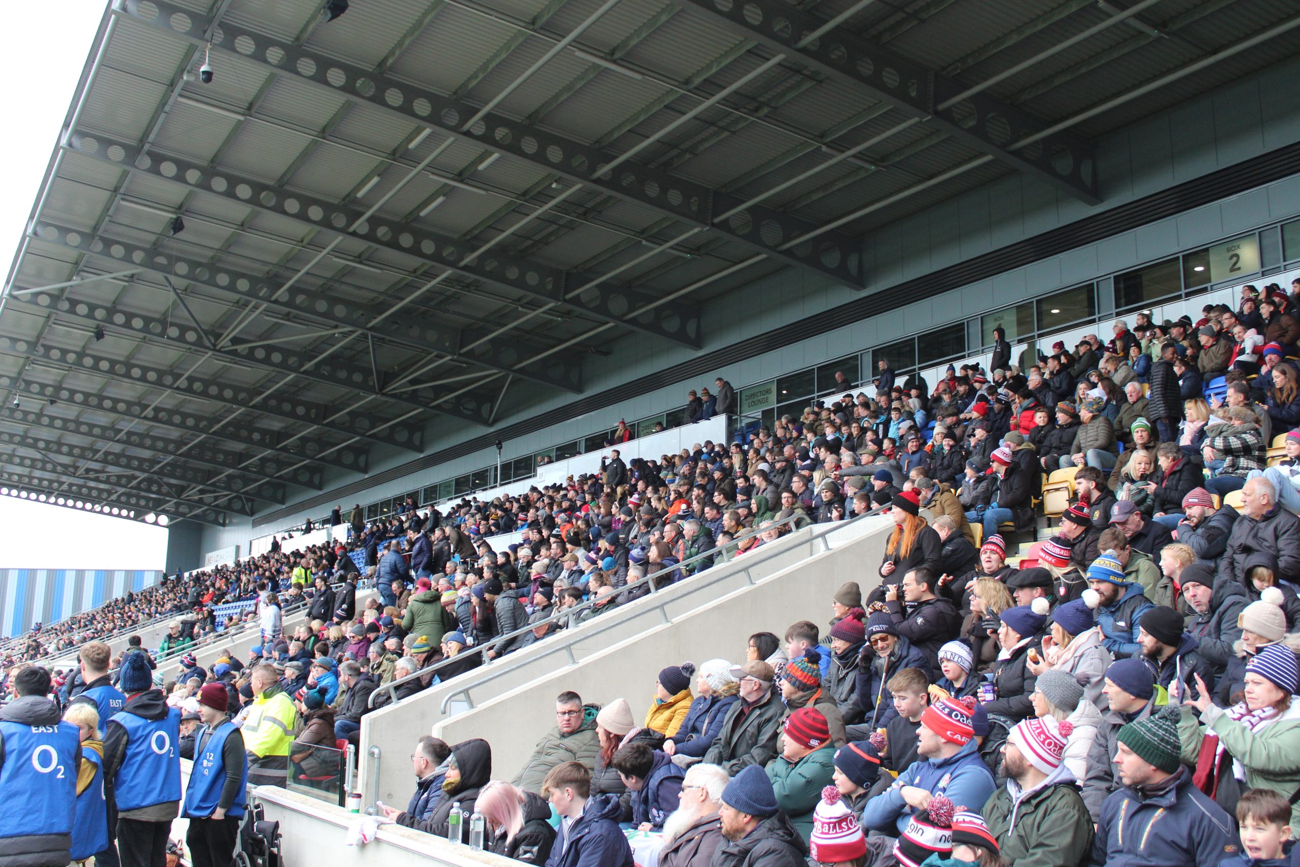 Crowds sitting at stadium