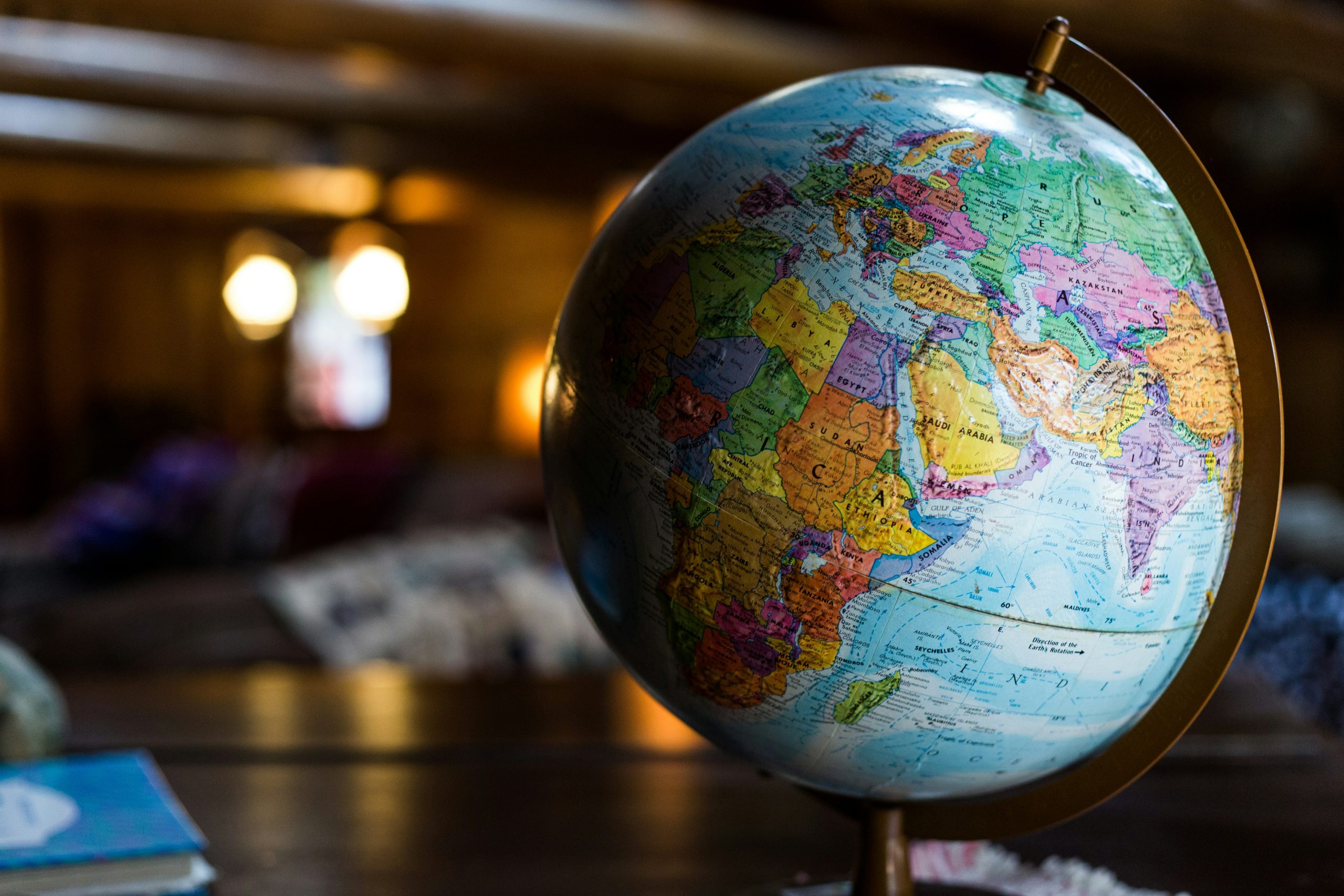 Miniature globe.