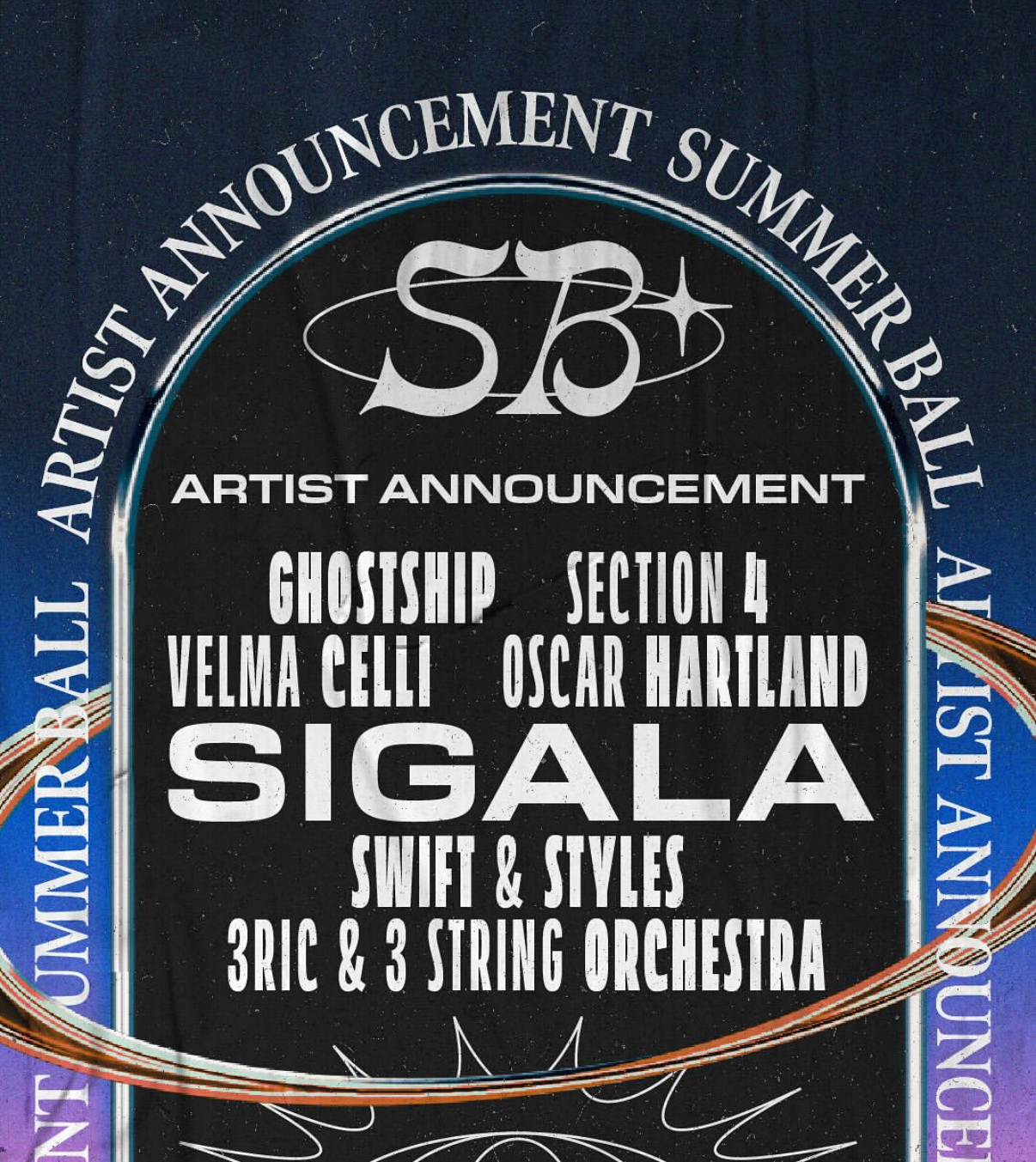 Summer Ball line up list.