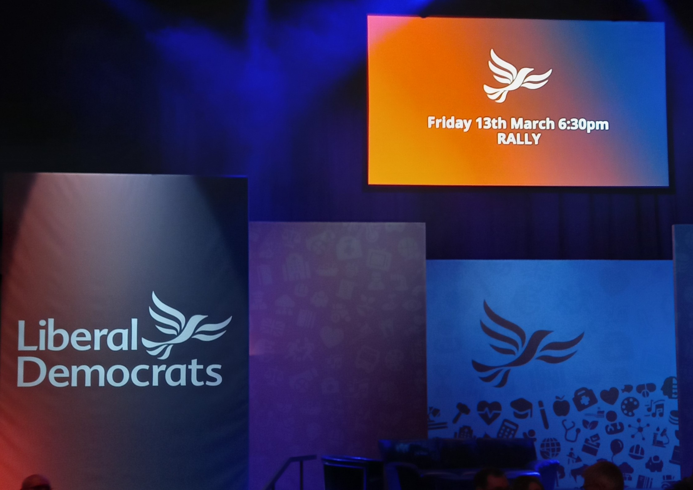 Photo from the Lib Dem Conerence Opening Rally