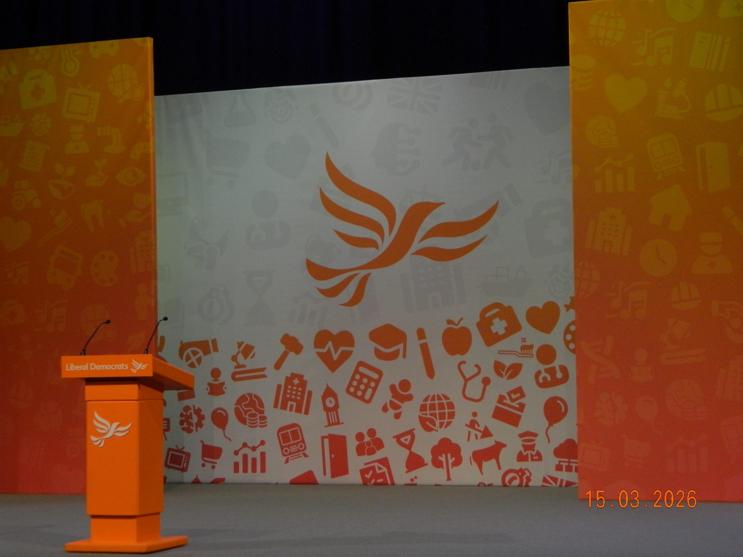 Lib Dem Podium